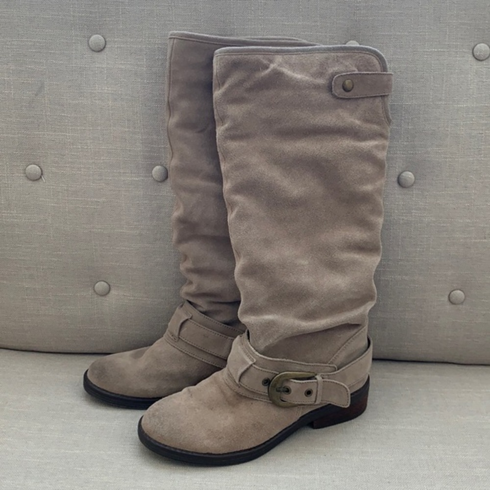 Leather suede boots from DSW